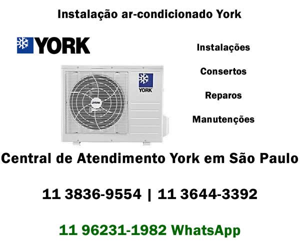 instalação ar-condicionado York