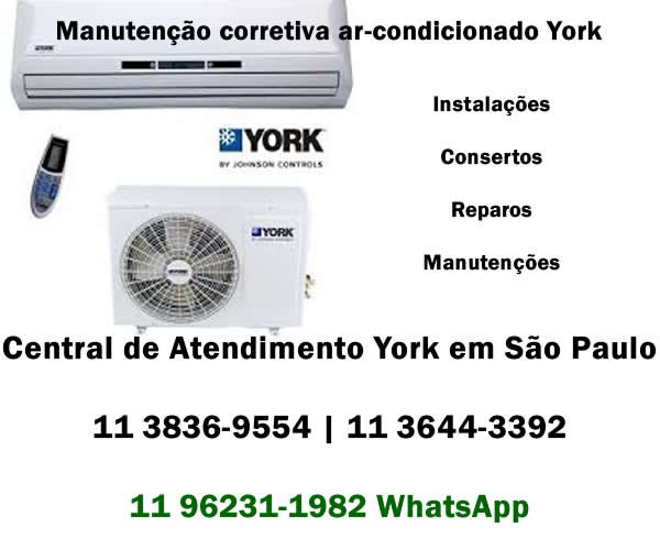 manutenção corretiva ar-condicionado York