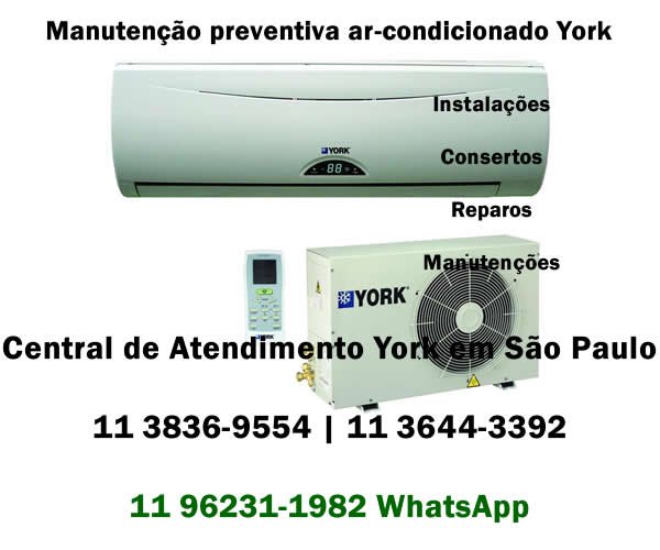 manutenção preventiva ar-condicionado York